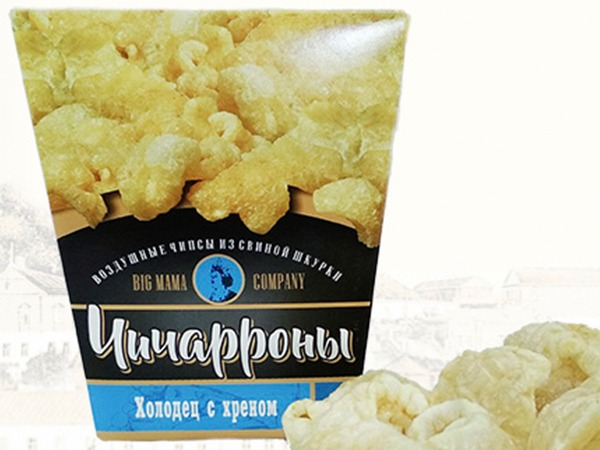 Чичарроны со вкусом холодца и хрена в Звенигороде