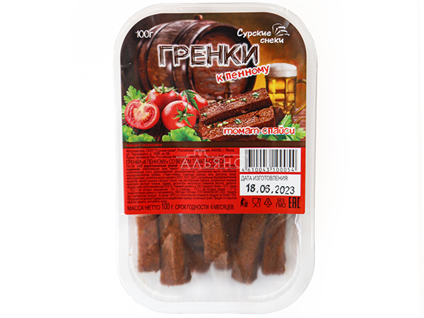 Сурские гренки Томат спайси (100 гр) в Звенигороде