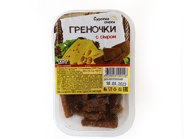 Сурские гренки со вкусом Сыра (100 гр) в Звенигороде