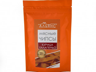 Рыбные снеки: Мясо (АЛЬЯНС) вяленое курица с халапеньо (50 гр)