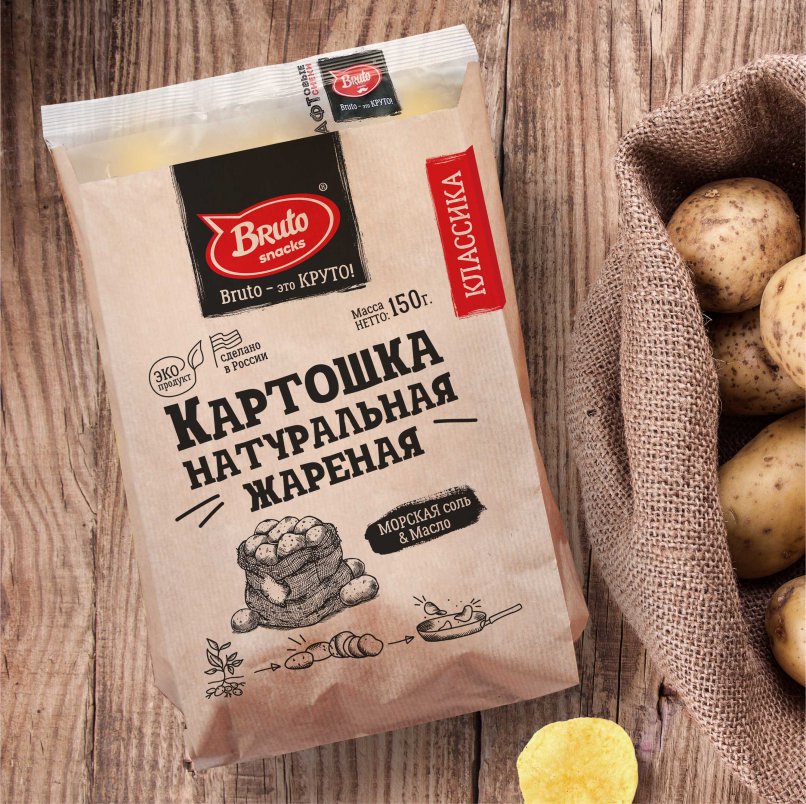 Картофель «Бруто» с солью 130 гр. в Звенигороде