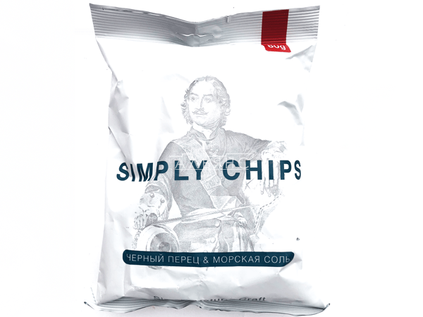 Картофельные чипсы "Simple chips" Морская соль и черный перец 80 гр. в Звенигороде